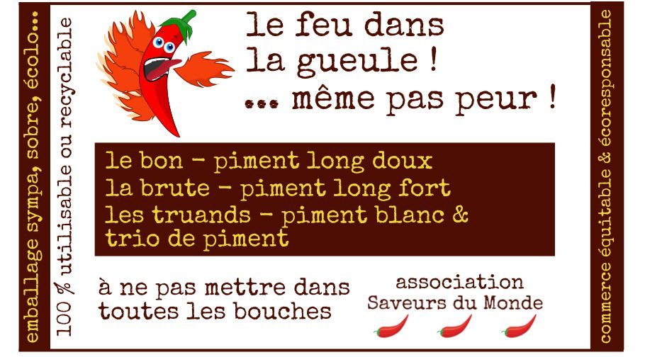 Carton KADO - LES PIMENTS