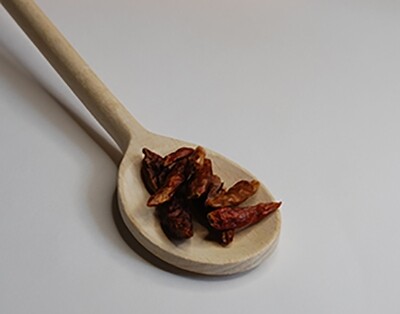 Piment oiseaux fumé (entier)  en sachet - 15g