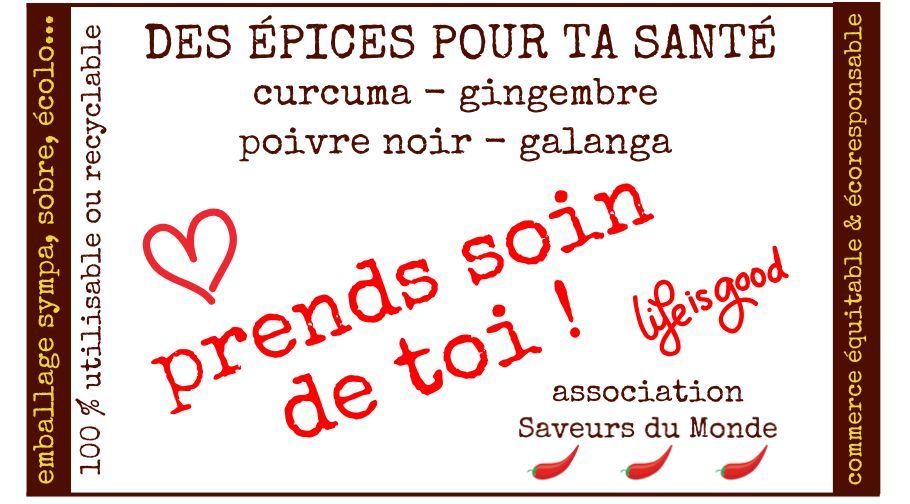 Carton KADO - DES ÉPICES POUR TA SANTÉ