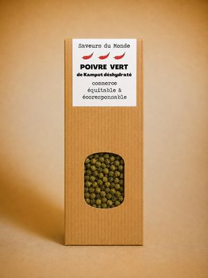 Poivre vert de Kampot - sachet de 30g