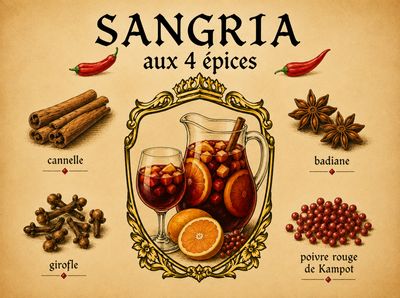 MIX TOUT en 1 SANGRIA AUX 4 ÉPICES - 30 g