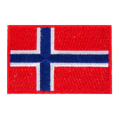 Norwegian Flag Velcro Patch
