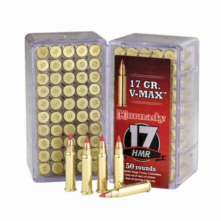 Hornady .17HMR  VMax 17 Grain Ammunition