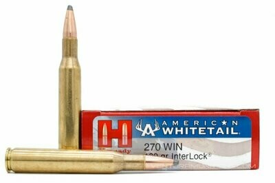 .270Win Hornady Interlock. American Whitetail 130 Grain Ammunition
