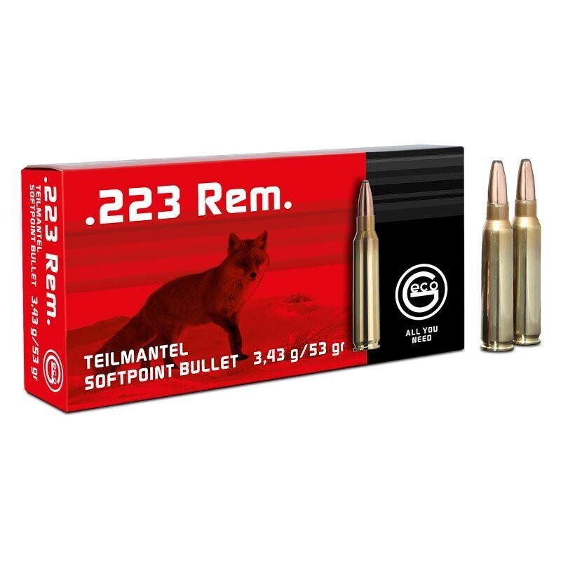 .223Rem RWS GECO Soft Point, 53 Grain Ammunition