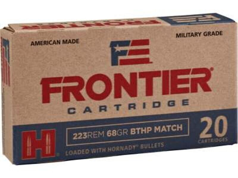 .223 Rem Hornady Frontier, 68 Grain HPBT Ammunition