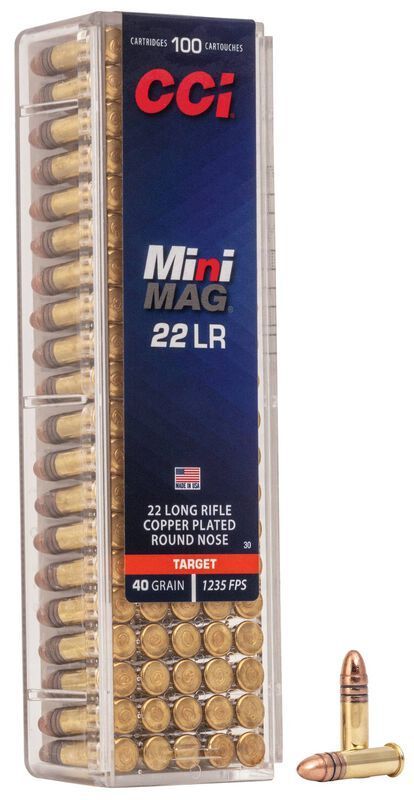 .22LR, CCI Mini Mag, Round Nose, Target, 40 Grain