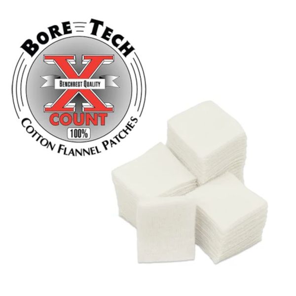 x500 1 3/8"  Boretech Square Patches -  .243" - .270"