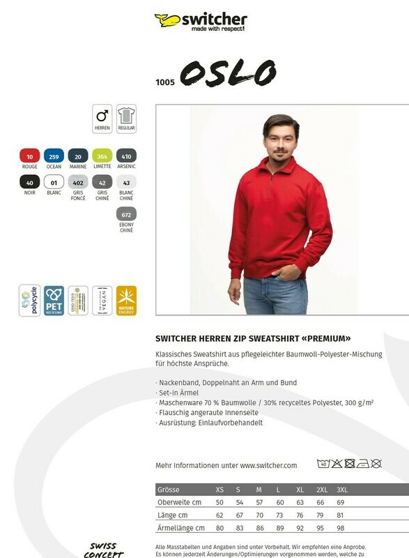 Zip Sweatshirt Oslo Switcher