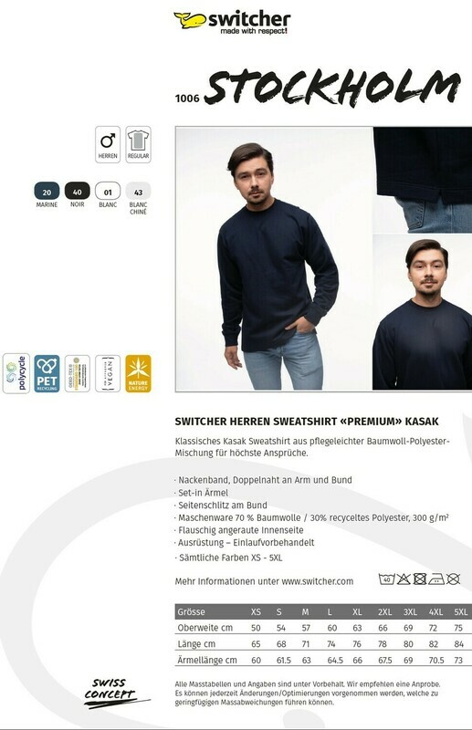 Kasak Sweatshirt Stockholm Switcher