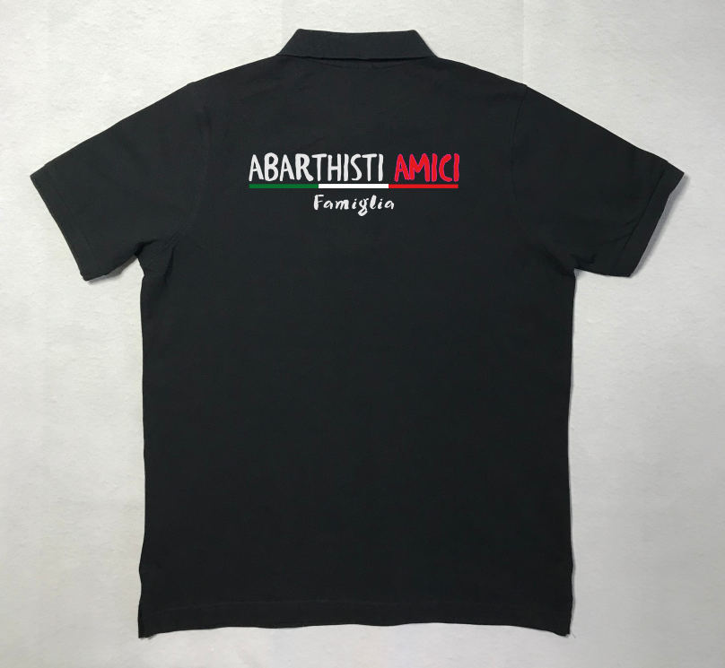 Herren Polo-Shirt, Druck edle Beflockung mit samtiger Oberfläche