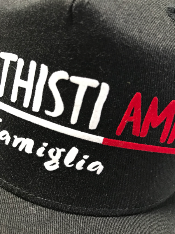 Baseball-Cap, Druck edle Beflockung mit samtiger Oberfläche