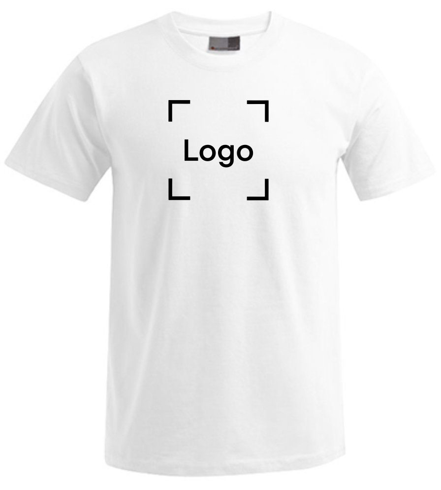 Logo Herren T-Shirt, Farben: Herren Shirt weiss