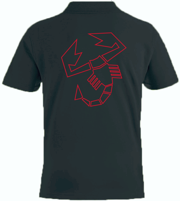Herren Polo-Shirt Scorpione Outline