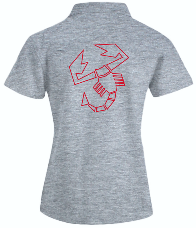 Damen Polo-Shirt Scorpione Outline