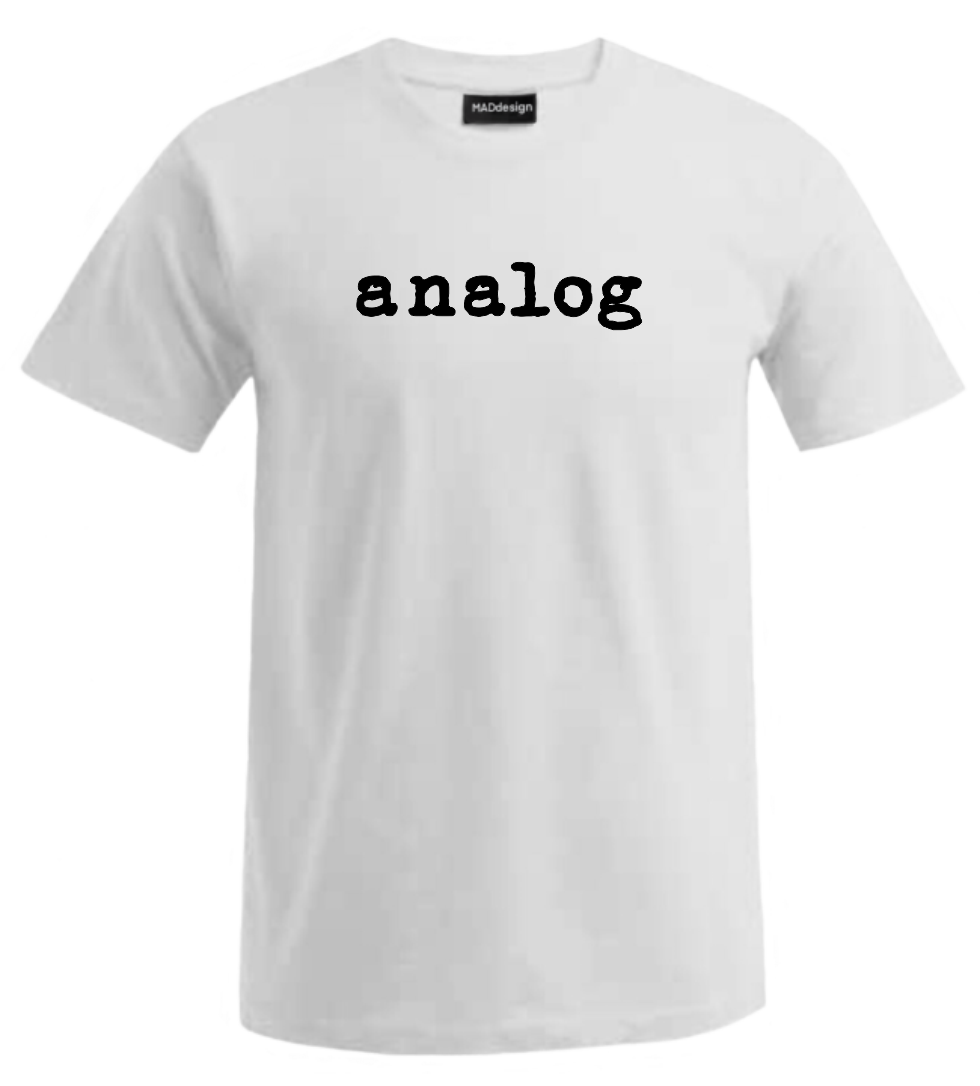 analog Herren T-Shirt, Farben: 1 weiss