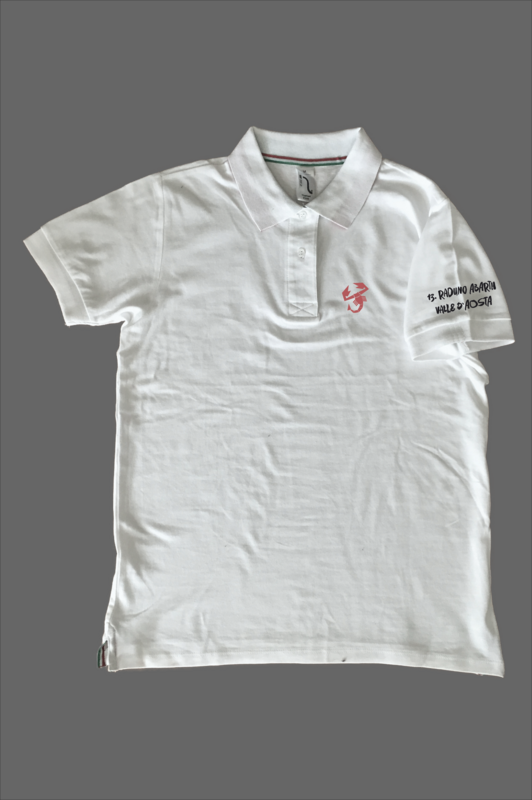Herren Polo-Shirt Tricolore Raduno Abarth Valle D&#39;Aosta Tour