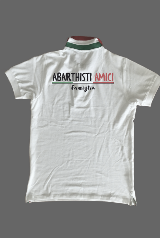 Herren Polo-Shirt Tricolore Raduno Abarth Valle D'Aosta Tour