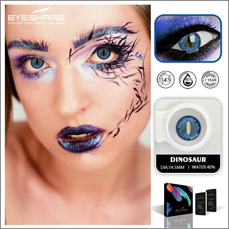 1 Pair (2pcs)  Cosplay Colored  Contact Lens for Halloween Cosmetic