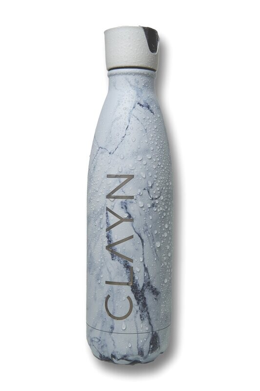 UV-C Trinkflasche | Marmor-Silber UV-C Trinkflasche | Marmor-Silber