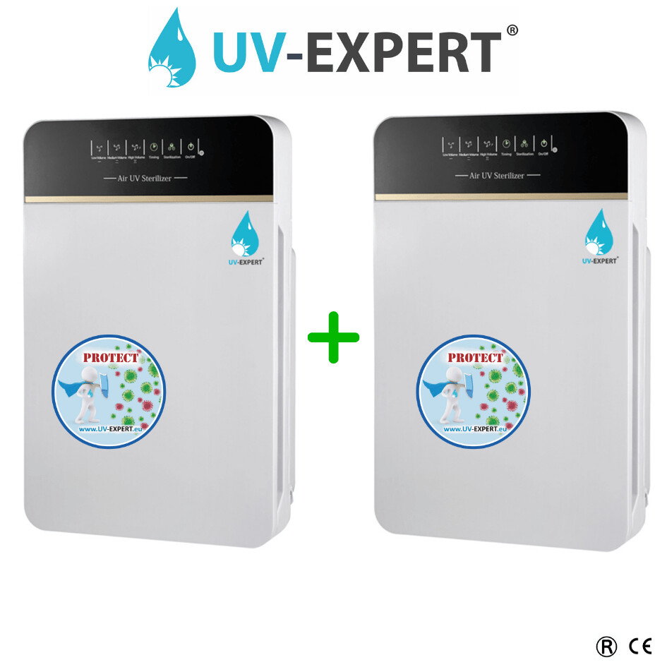 2 x UV-C Luftreiniger / Ventilator - Sparpaket