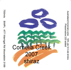 2007 Cornelia Creek  Shiraz