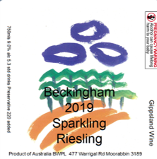 2019 Sparkling Riesling