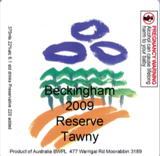 2009 Reserve Tawny