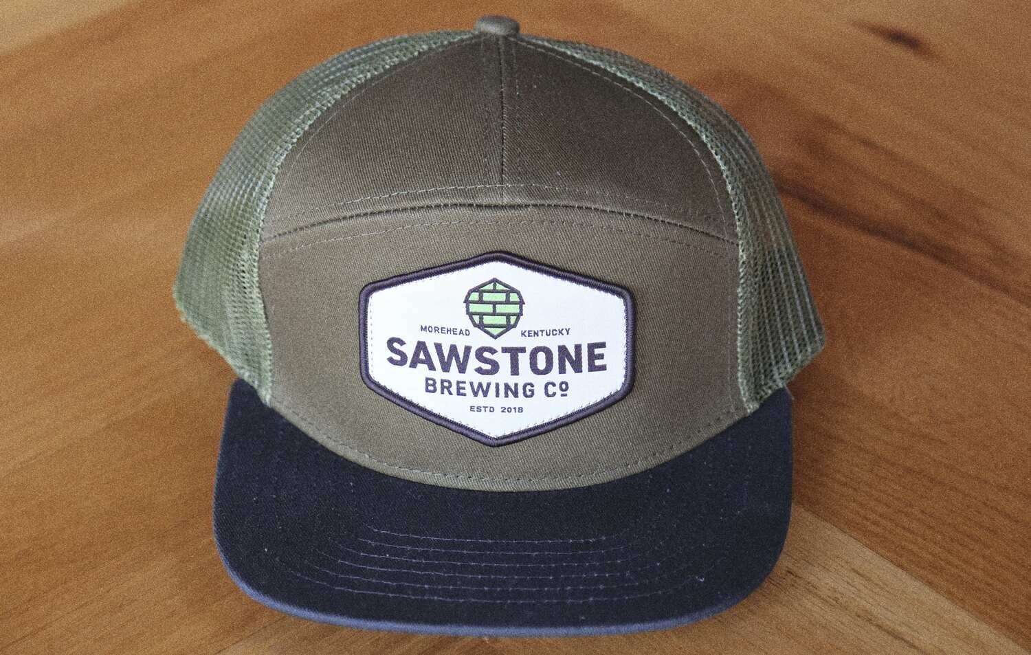 6 Panel Sawstone Flat Bill Hat