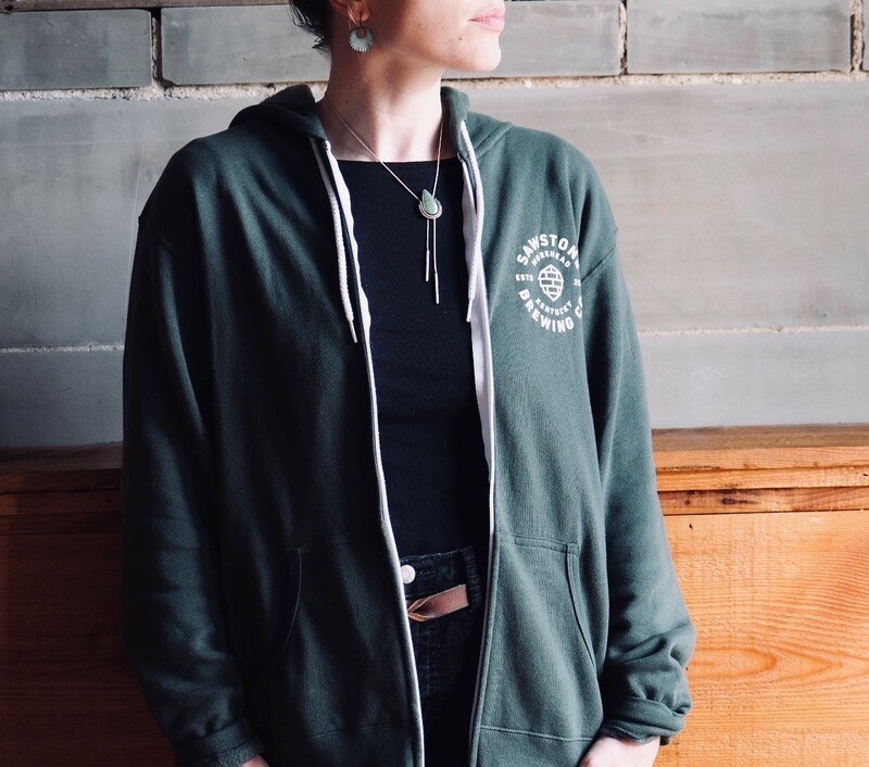 Zip Up Hoodie (Alpine Green)
