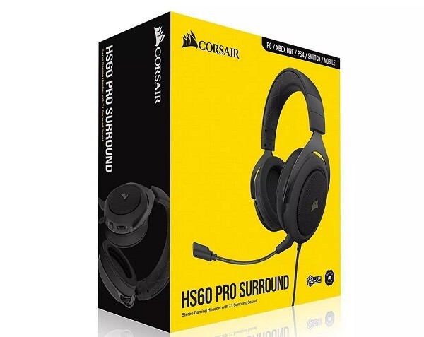 herhaling identificatie voormalig Corsair HS60 Pro Surround Wired Gaming Headset for PC/Xbox One/PlayStation  4/Nintendo Switch