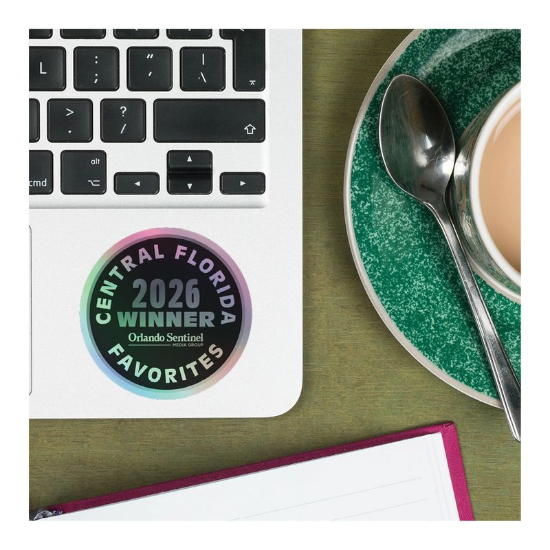 Kiss-Cut Holographic Logo Stickers