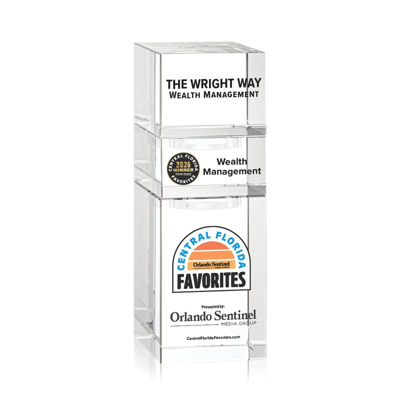 Crystal Winner's Award - Stackable Tower