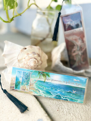 In His Presence Beach Painting Bookmark