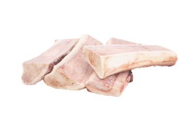 Raw Bison Marrow Bones - 6" Split x 4ct Bags (12/Case)