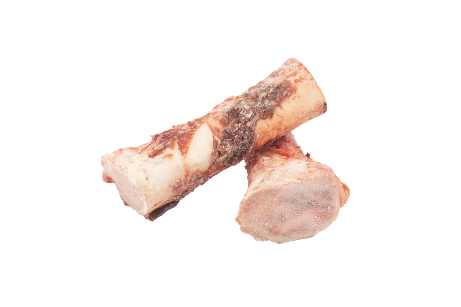 Raw Bison Marrow Bone - 6" x 2ct Bags (12/Case)