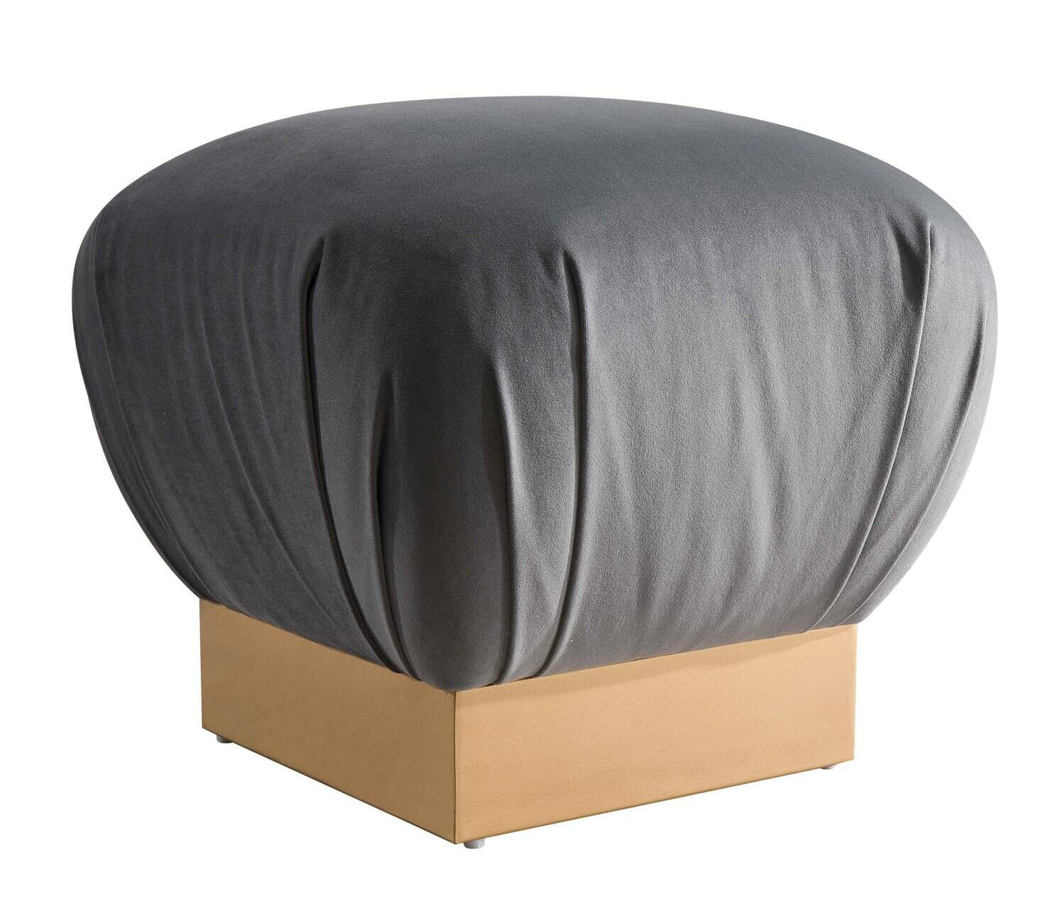 Lotus Grey Ottoman
