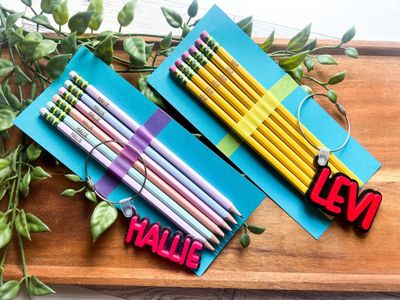 Pencils &amp; Bag Tag Sets