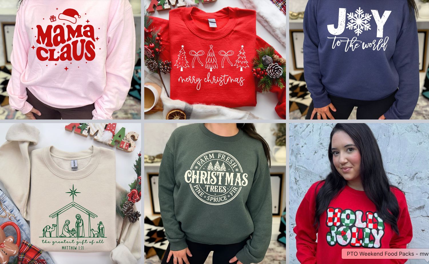 Christmas Crewneck Sweatshirts - SHIPPING INCLUDED