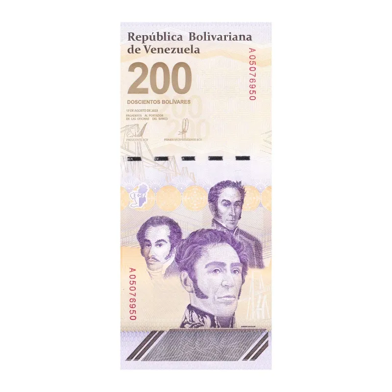 Venezuela 200 Bolivar Digital (Digitales) Banknote, 2023, UNC- 200 Million Soberano