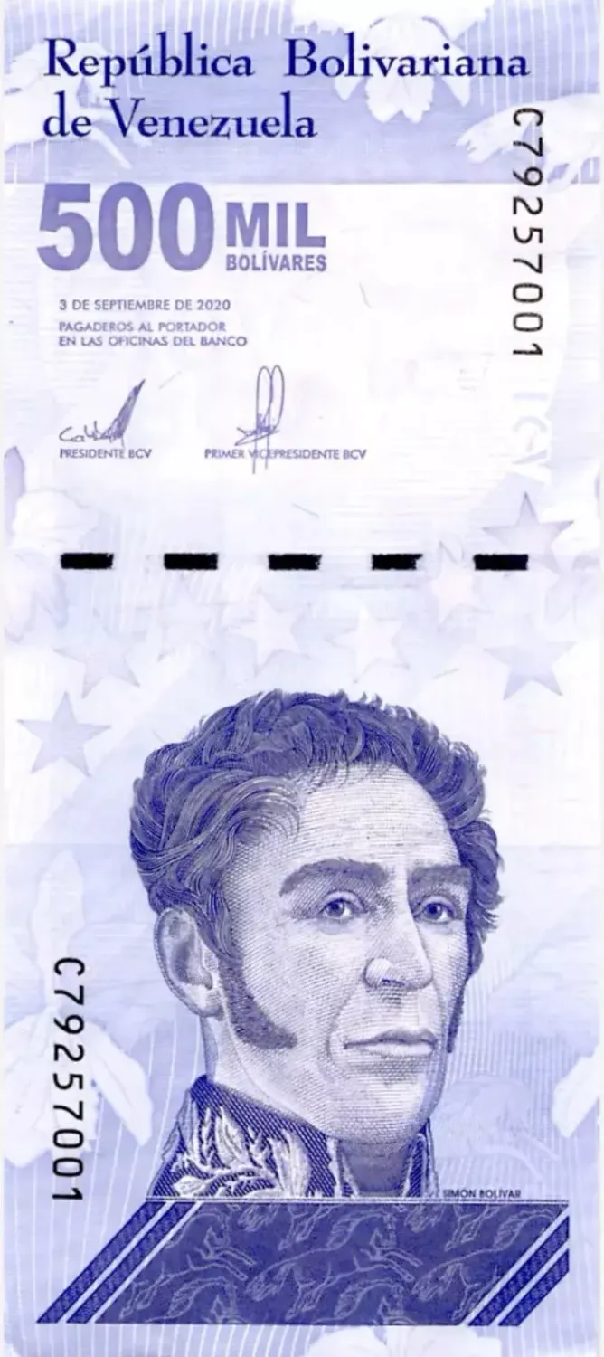 Venezuela 500 Mil Bolivar Soberano 2020 UNC X 10 PCS Bundle - Foto 11