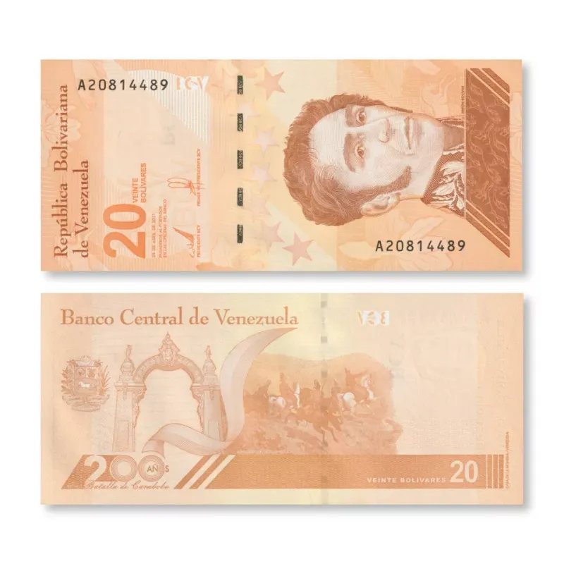Venezuela 20 Bolivar Digital (Digitales) Banknote, 2021, P-117, UNC - 20 Million Soberano