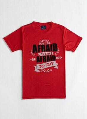 Dont be afraid to fail afraid to try -Red (Code-DFDBAR)