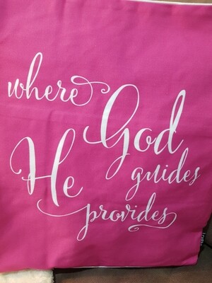 WHERE GOD GUIDES HE PROVIDES
