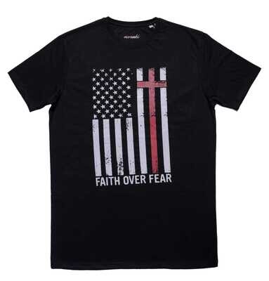 FAITH OVER FEAR (FLAG) BLACK