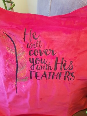 HE WILL COVER YOU WITH HIS FEATHERS - PINK