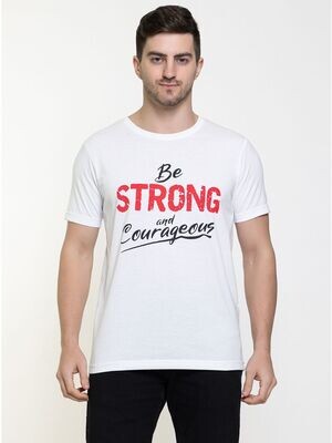 BE STRONG AND COURAGEOUS WHITE