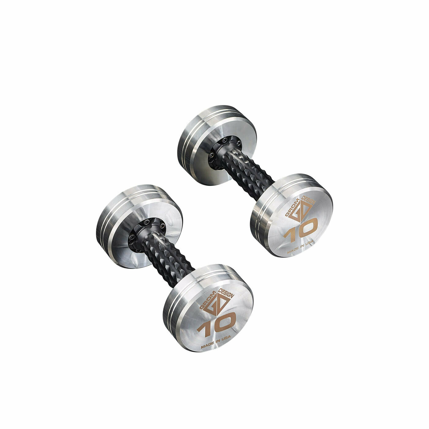 10 pound dumbbells Made in USA Stainless Steel CNC Machined