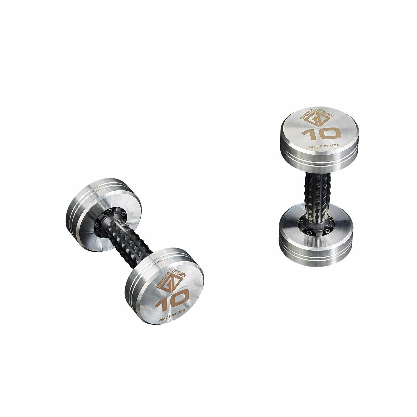 10 pound dumbbells Made in USA Stainless Steel CNC Machined