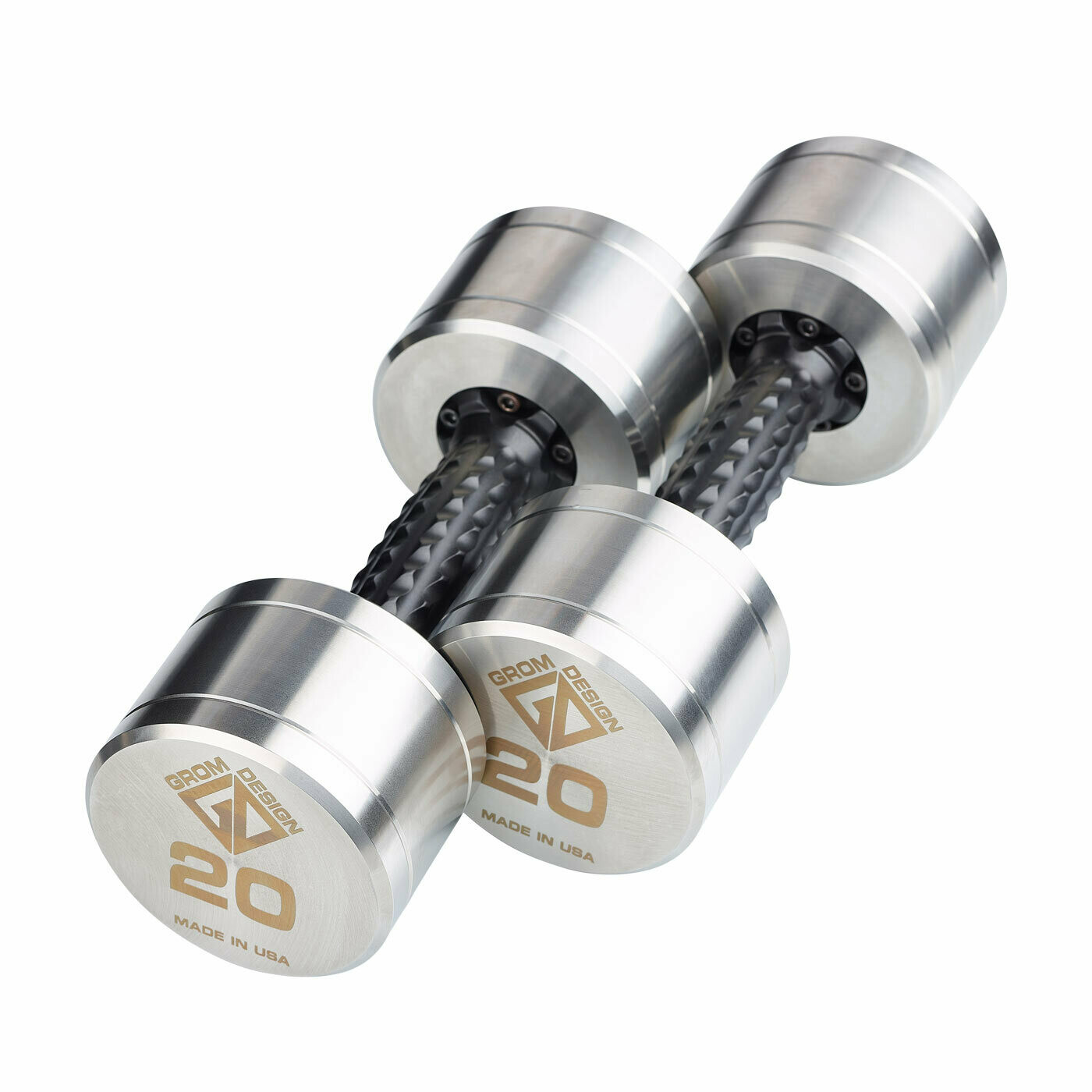 20 pound dumbbells Made in USA Stainless Steel CNC Machined